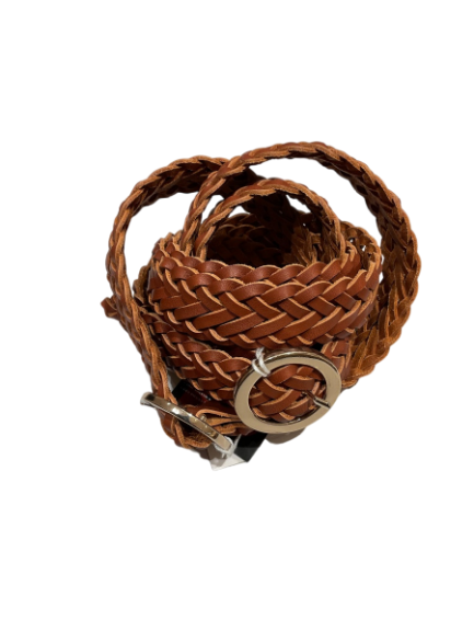 Ceinture tréssée couleur cognac